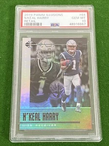 2019 Panini ILLUSIONS N'Keal Harry ROOKIE RC PSA 10 GEM MINT Patriots - Picture 1 of 1