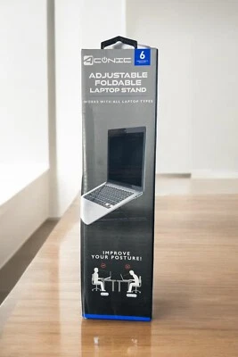 Aconic Adjustable Foldable Laptop Stand 6 Angles Works With All Laptops - Image 1 of 4