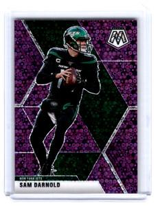 SAM DARNOLD - 2020 /50 NO HUDDLE PURPLE PRIZM PANINI #156 NEW YORK JETS NFL