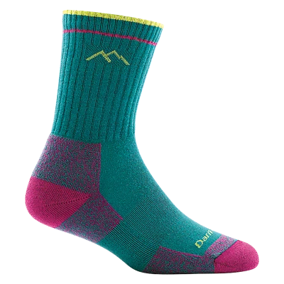 USA Darn Tough 1929 Teal Hiker Micro Crew Coolmax Midweight Sock Womens S M L - Image 1 of 4