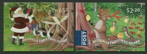Christmas Island - 2020 Christmas - Complete Set of 2 S/A Ex Booklet Stamps MNH - Picture 1 of 1