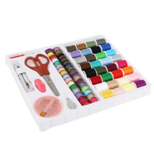 100 -in-1 Sewing Machine Needle and Thread Box Essentials Travel - Picture 1 of 12