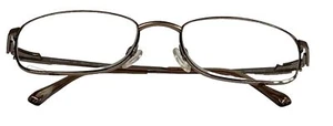 Charmant Eyeglasses Frames Only CH8177 TT Brown Silver Square 54-19-140 Titanium - Picture 1 of 8