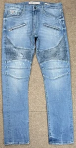 Guess Slim Tapered Herren Multi Pocket Rüschen Jeans Größe 32x32 (eigentlich 34x31) - Bild 1 von 14