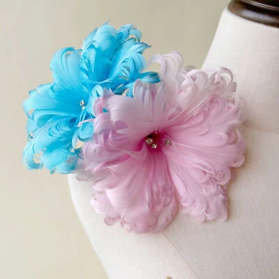 Millinery Feather Flowers Colour Customized Feathers Fascinators for Party - Image 1 of 4