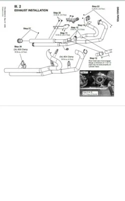 VICTORY 2006 HAMMER/JACKPOT EXHAUST, STAGE 1 DRAG, PN 2875670 - Image 1 of 2