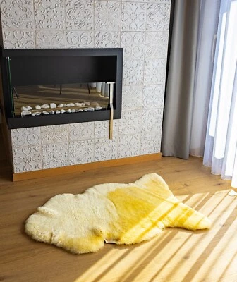 Peau de Mouton Veritable, Naturelle Tapis Peau Mouton, Tapis Fourrure Chambre - Photo 1/4