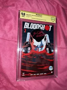 Bloodshot #1 OASAS Comics Variant CBCS 9.8 Signed By Jason David Frank - Picture 1 of 10