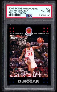 2008 TOPPS MCDONALD'S ALL-AMERICAN RC DEMAR DEROZAN PSA 8 NM-MT ROOKIE #59254190 - Picture 1 of 3