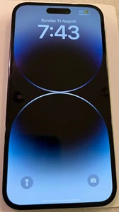 Apple iPhone 14 Pro Max - 128 GB  Black Unlocked Dual  Esim and Physical 100% Ba - Picture 1 of 3