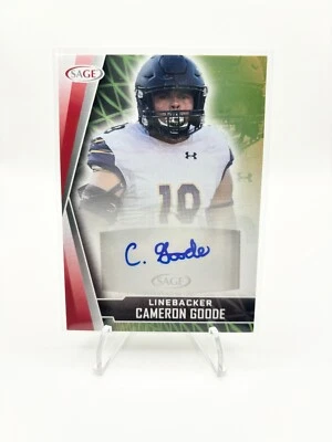 2022 SAGE High Series - Autographs Red #A-CG Cameron Goode (AU, RC) - Image 1 of 2