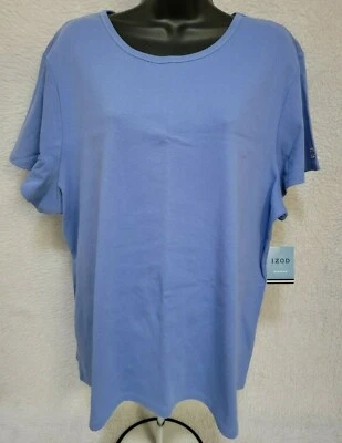 Camisa Top Blusa Izod Mujer Talla 2X Azul Capri NUEVA Foto 1 de 4