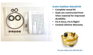 For Scotts Steering Stabilizer Damper Rebuild Repair Kit - Upgraded! - Picture 1 of 2