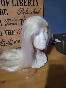 LBGTQ+ Synthetic Hair, Long Wavy Platinum blonde Cosplay Wig Halloween - Picture 1 of 3