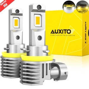 AUXITO H11 H8 H9 H16JP LED Fog Light Driving Bulbs White 6000K Super Bright 100W - Picture 1 of 22