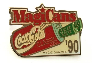 1990 Magic Summer Coca-Cola Classic Coke Can Magicans Promo Anstecknadel Nos Neu - Bild 1 von 3