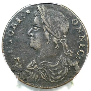 1787 M 33.40-Z.2 R-6 PCGS XF Details Connecticut Colonial Copper Coin - Picture 1 of 3