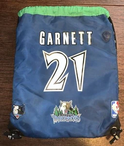 Kevin Garnett/T-Wolves LARGE Heavy Duty Drawstring Backpack (Vintage) - Picture 1 of 10