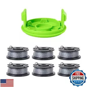 Greenworks 0.065" Single Line Auto-Feed String Trimmer Spools (6-Pack) + Repl - Picture 1 of 5