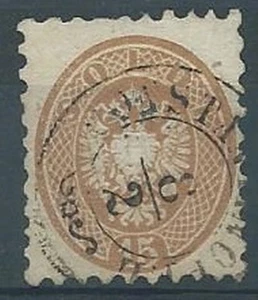 1864-65 VENETO E MANTOVA USATO 15 S SASSONE 45 RR2641 - Foto 1 di 1