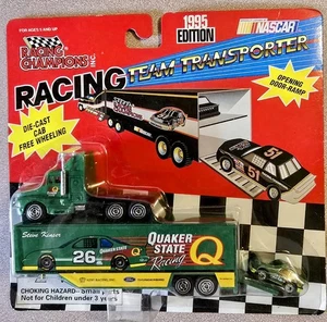 1:87 #26 S. KINSER QUAKER STATE RACING CHAMPIONS TRANSPORTER HAULER & CAR 1995 - Picture 1 of 3