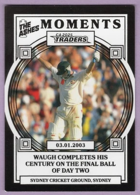 2025-26 LUXE CRICKET - [TARJETA PLATINUM THE ASHES MOMENTS] - AMP12 Steve WAUGH /75 Foto 1 de 2