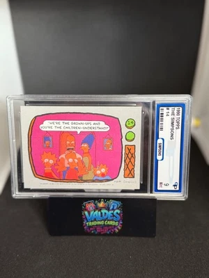 1990 Topps The Simpsons #14 Bart Homer Family Scene PPG 9 Mint - Image 1 of 2