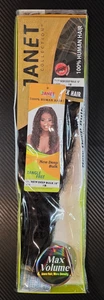 Janet Collection New Deep Bulk 18" 1B 100% Human Hair Extensions - Picture 1 of 7