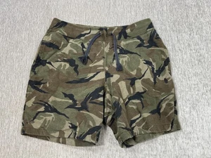 Polo Ralph Lauren Shorts Mens Medium Camo Drawstring Fleece Sweat Grunge y2k - Picture 1 of 8