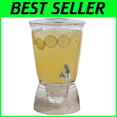 Dispensador de bebidas de acrílico transparente - Capacidad de 2,5 galones Foto 1 de 4