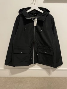 Lauren Ralph Lauren Women Packable Hooded Jacket Black Size XL - Picture 1 of 11