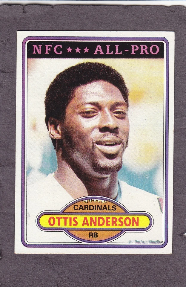 Ottis Anderson - 1980 Topps - St Louis Cardinals - Football - Image 1 of 1