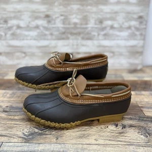 L.L. BEAN "BEAN BOOTS" 175067 Damen Gummi Mokassins Niedrig Entenstiefel Größe 10M - Bild 1 von 7