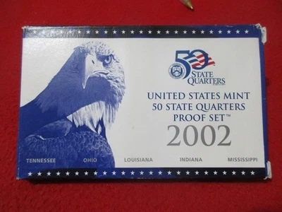 2002-S US Mint 50 State Quarters Proof Set. CLAD Ultra Cameos.          #MF-5078 - Image 1 of 3