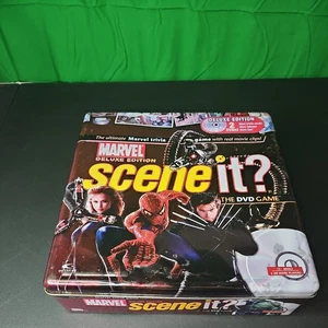 MARVEL Scene It Deluxe Edition 2 DVD Game Collectors Tin COMPLETE Family Game! C - Picture 1 of 6