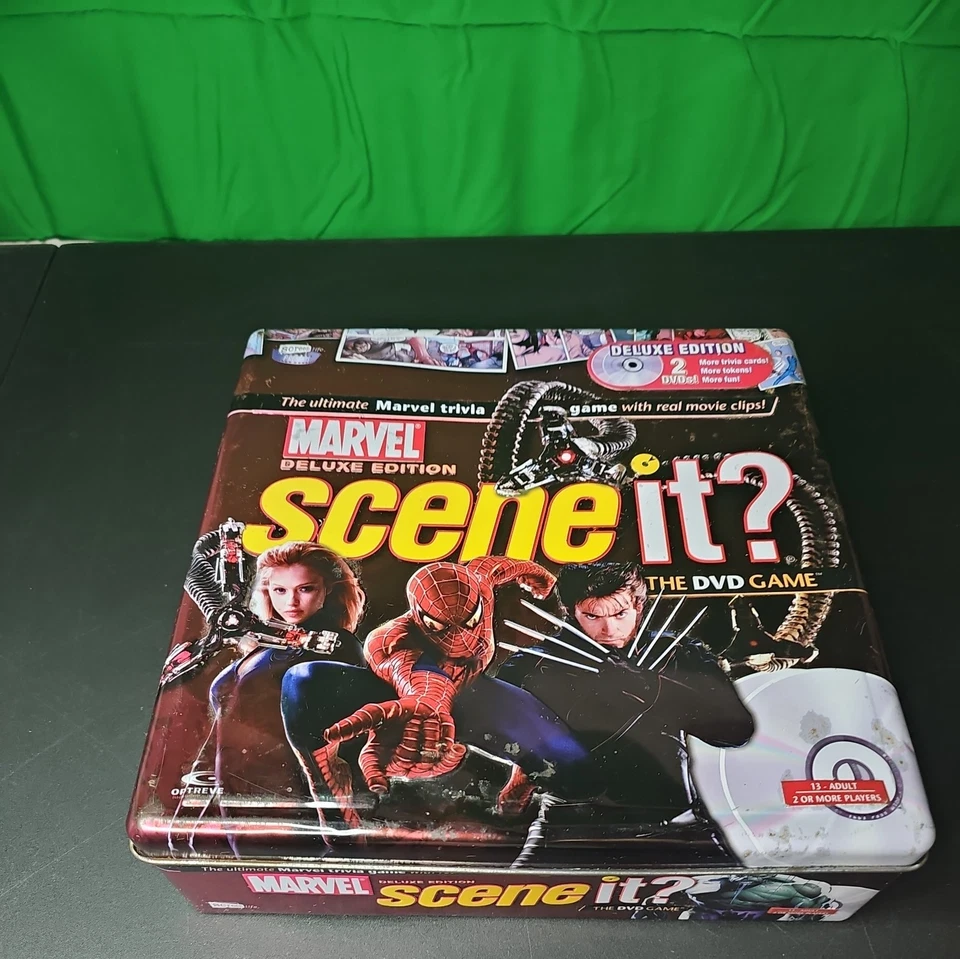 MARVEL Scene It Deluxe Edition 2 DVD Game Collectors Tin COMPLETE Family Game! C - Image 1 of 4