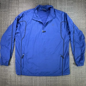 Nike Golf Windjacke Herren XL blau Half Zip Windbreaker Pullover Merrill Lynch - Bild 1 von 22