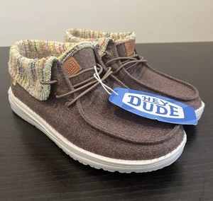 NEW Hey Dude Wendy Fold Baja Brown Slip On Shoes Booties Women’s SZ 5 - Picture 1 of 12