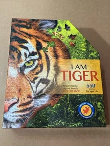 Made Capp Jigsaw Puzzle Animal Wild Tiger Head Freeform 550 piece - Picture 1 of 14