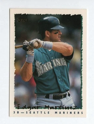 1995 Topps - Edgar Martinez #55 Seattle Mariners Hall Of Fame MLB All Star - Image 1 of 3