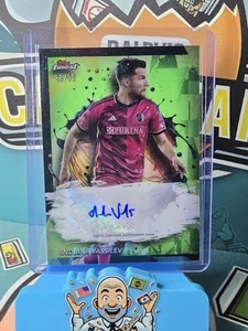 2024 Topps Finest MLS Indiana Vassilev Green Refractor Auto /99 #BA-IV - Picture 1 of 2