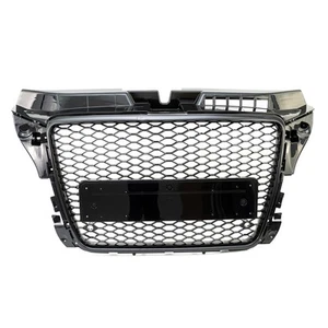 Calandre avant noire brillante pour AUDI A3 8P Hatchback Sportback 08-13 - Imagen 1 de 5