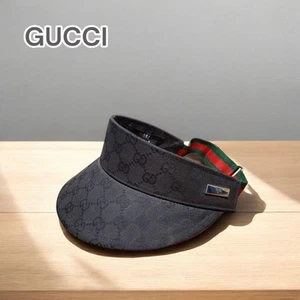 Gucci GG Monogram Visor Cap Black S Adjustable Lightweight & Breathable - Picture 1 of 8