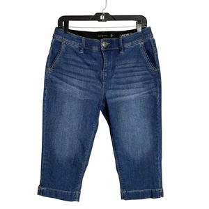 One5One Capri Skimmer Denim Jean Womens 4/27 Darker Goddess Fit Stretch Mid Rise - Picture 1 of 7