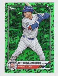 PETE CROW-ARMSTRONG 2025 TOPPS ALL-STAR GAME GREEN FOIL #90/99 **CUBS** #31 - Foto 1 di 2