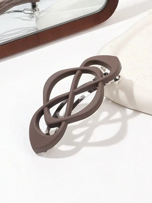 Pinza para el cabello French Paris decorativa fuerte sujeción sin deslizamiento para mujeres 1 pieza Foto 1 de 4