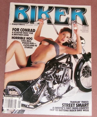 Rare August 2000 Easyriders BIKER Magazine #185 Tattoos/Motorcycles Complete - Image 1 of 2
