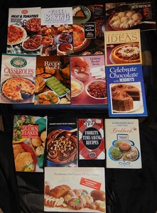 Lot 14 Vintage Party Cookbook Paper Pamphlets Recipes Kitchen Advertising - Picture 1 of 24