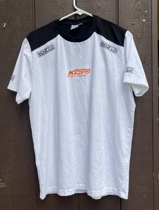 SPARCO KCP Racing Logo Men's Black/Red Soft Fabric T-Shirt Size Large - Picture 1 of 10