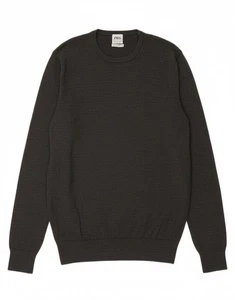 ZARA Mens Crew Neck Jumper Sweater Large Grey Wool AE05 - Picture 1 of 5